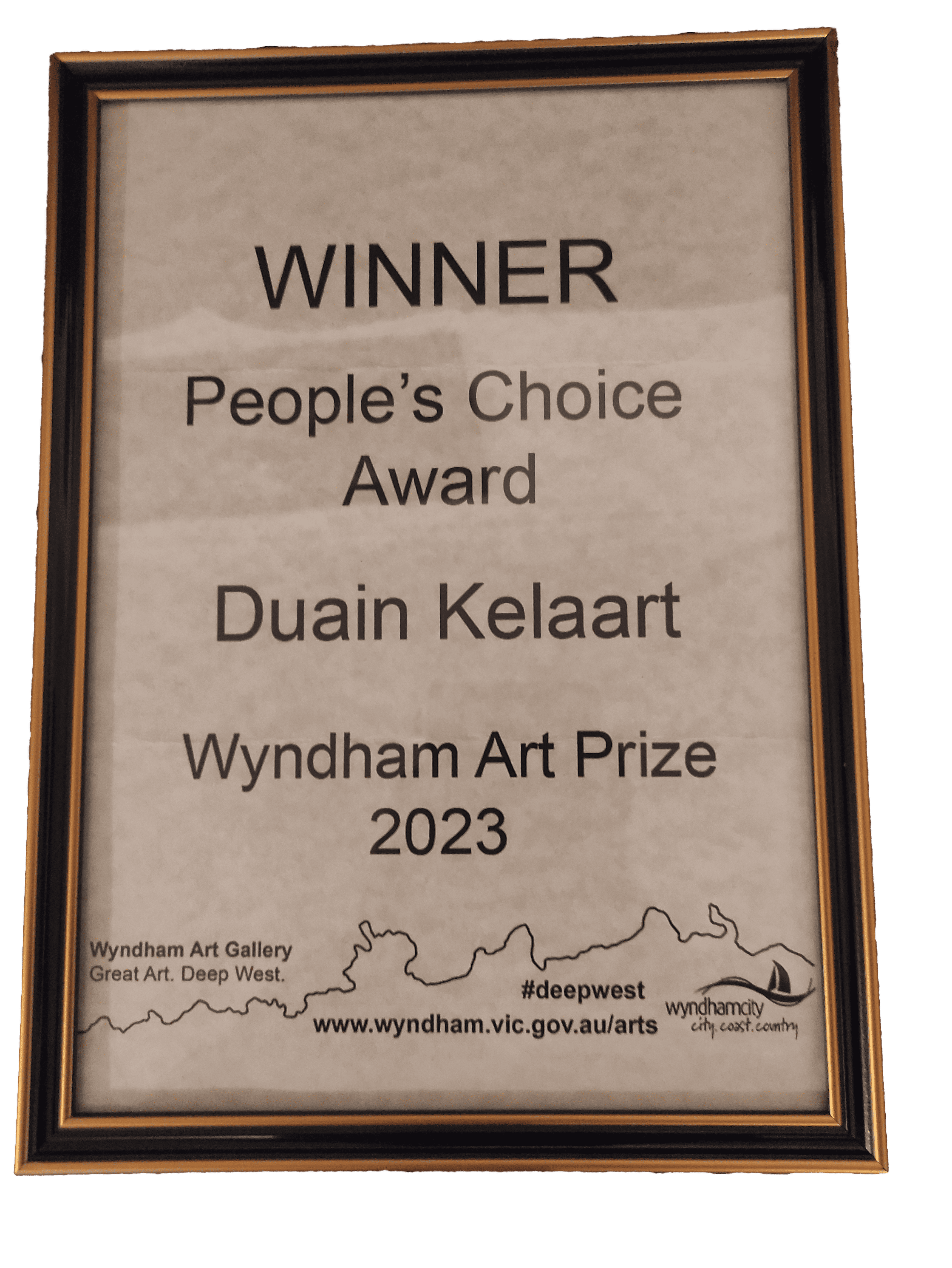 Wyndham Art Prize 2023 People's Choice Award: Duain Kelaart